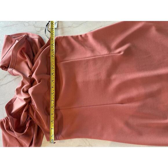 NWT 1.STATE Coral Ruffle Off the Shoulder Midi Dress Women’s size 10​ - Picture 11 of 12